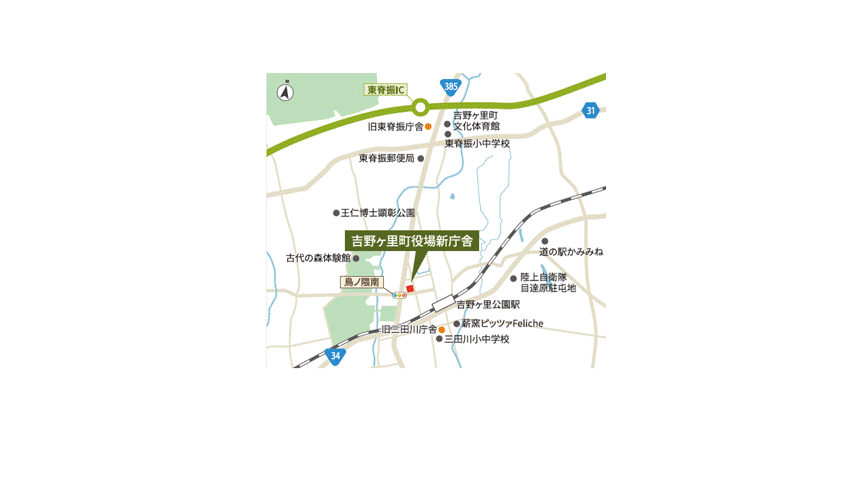 国道385号線を北上、鳥ノ隈南信号を右折