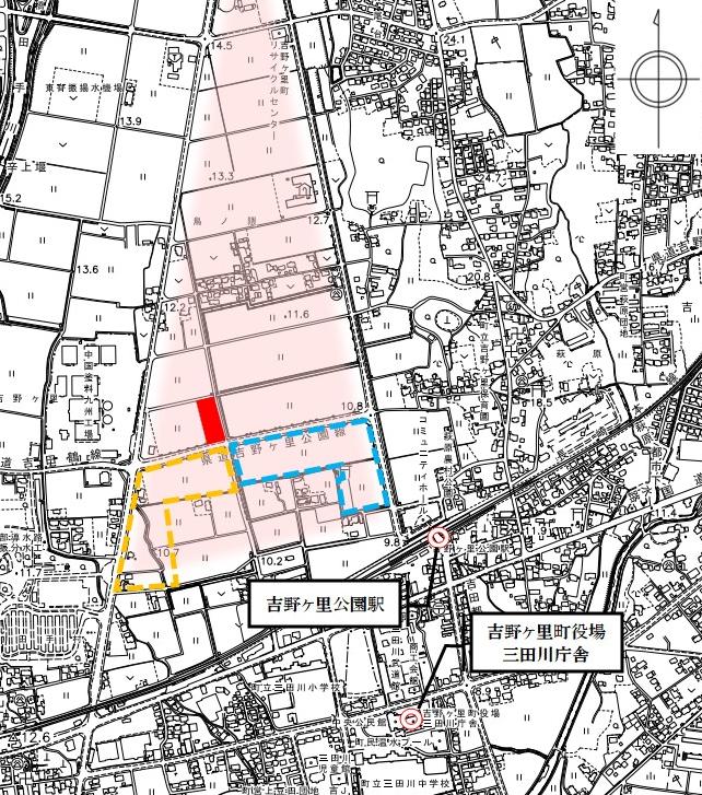 建設予定地位置図
